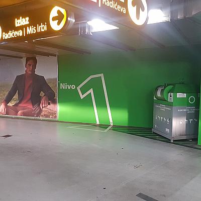 Kontejner za e-otpad u BBI Centru